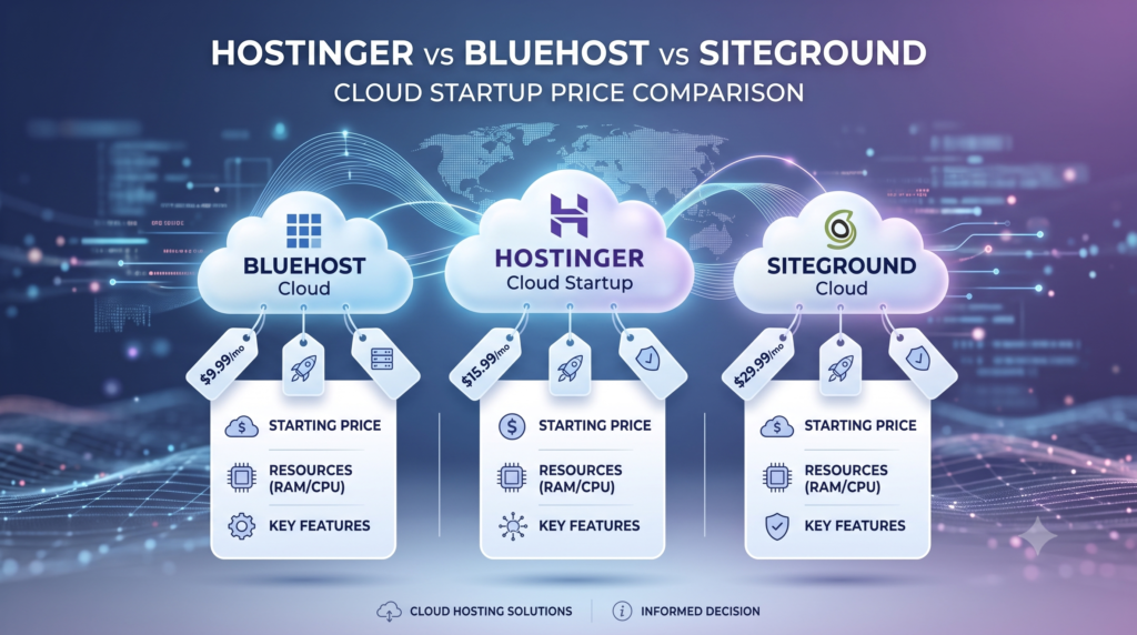 hostinger cloud hosting price comparison