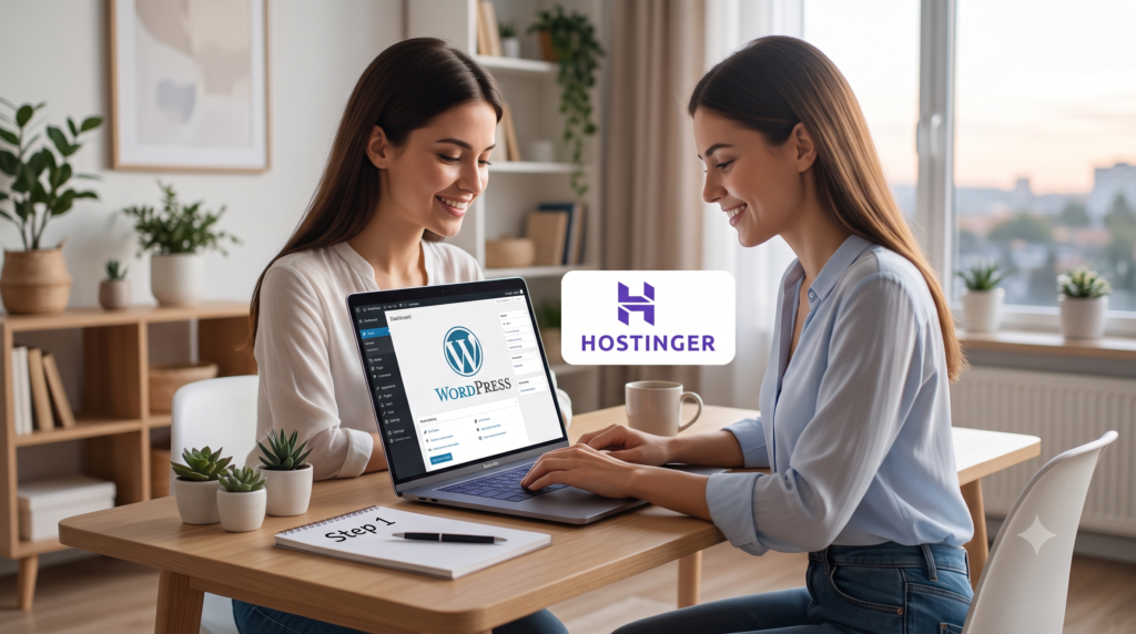 start WordPress blog Hostinger