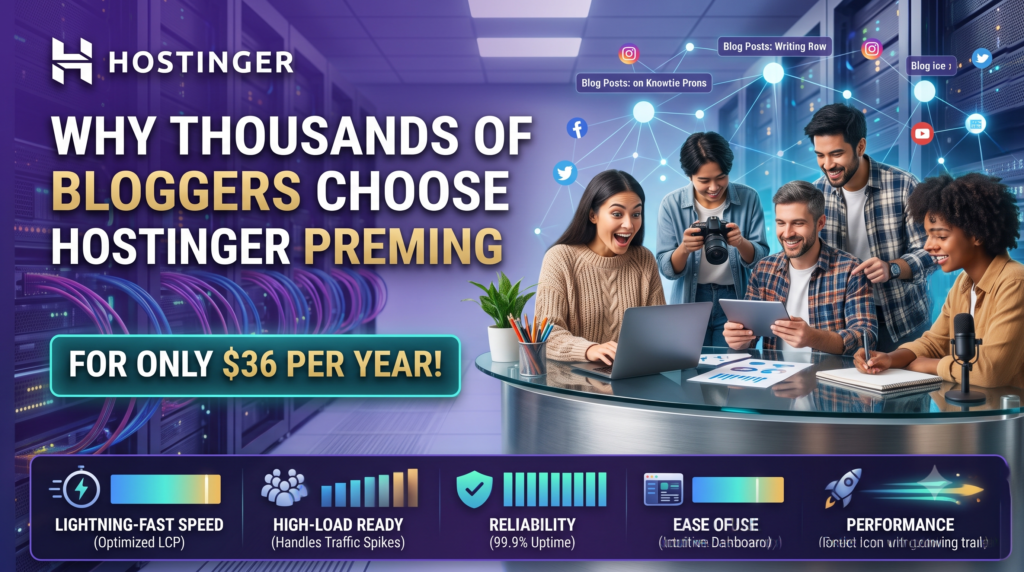Hostinger Premium hosting bloggers