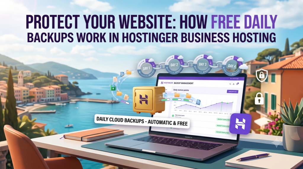 Hostinger Business hosting backups