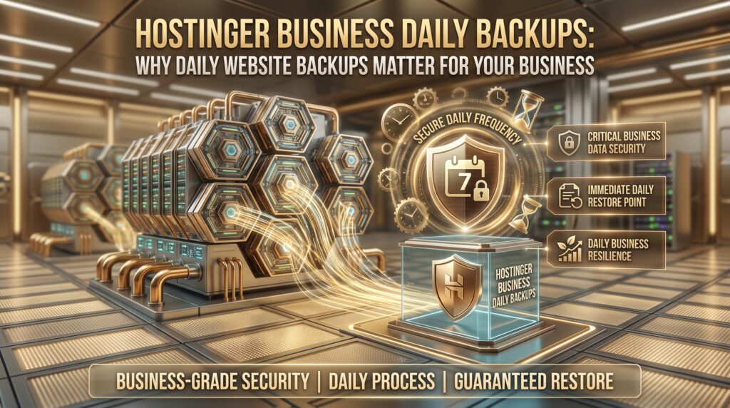 Hostinger Business daily backups