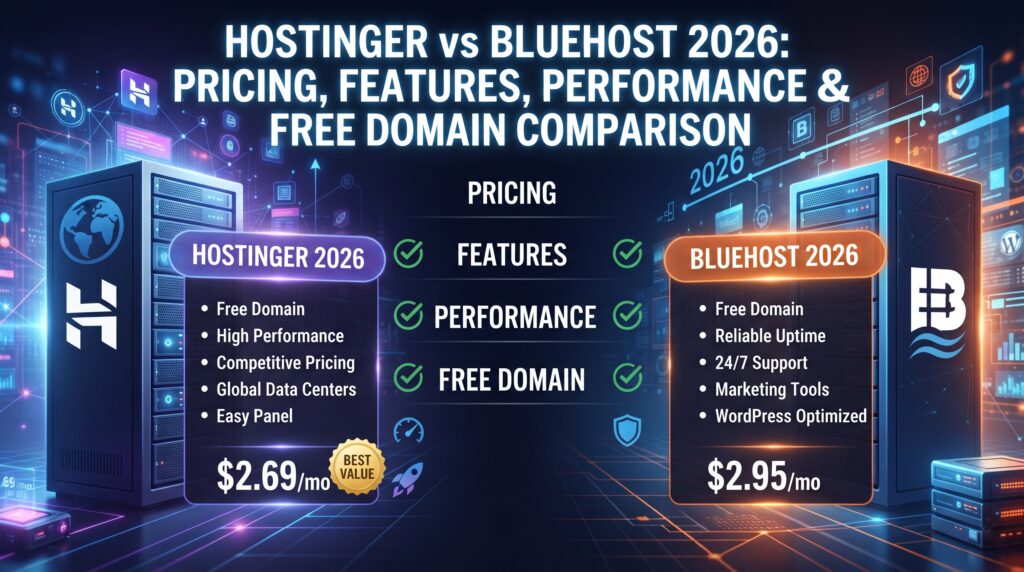 Hostinger vs Bluehost 2026