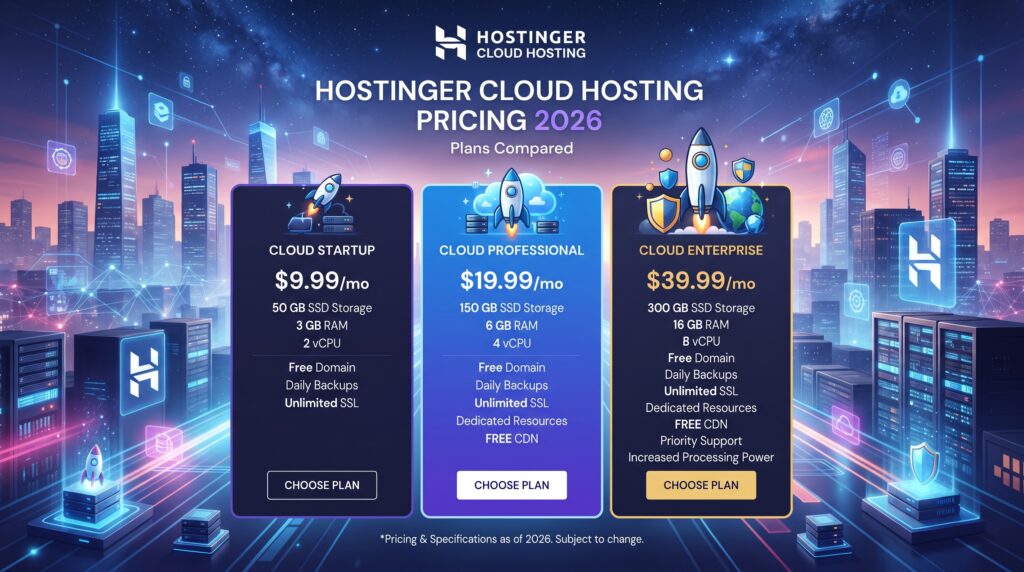 Hostinger Cloud Hosting Pricing