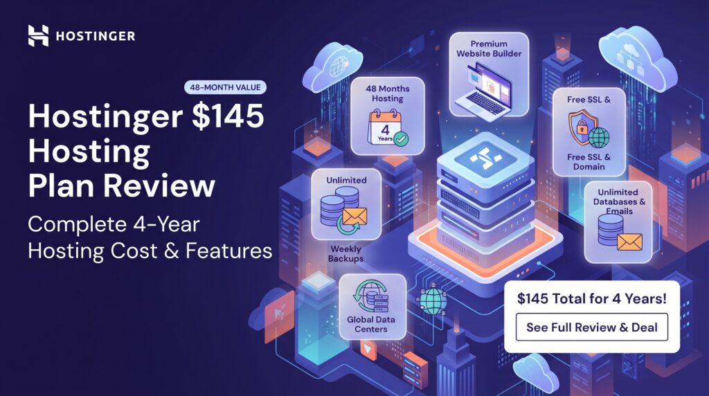 Hostinger $145 hosting plan