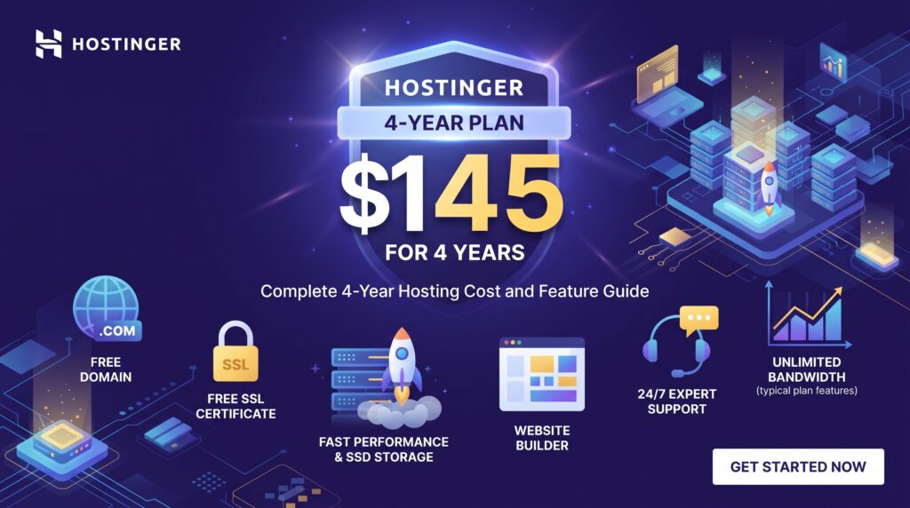 Hostinger $145 for 4 Years