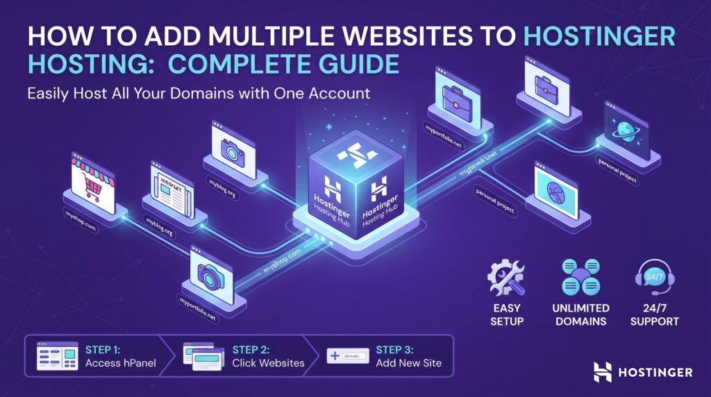 multiple websites on Hostinger